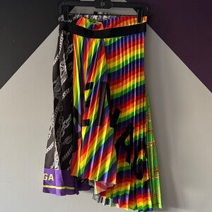 Balenciaga Multicolor Asymmetrical Skirt